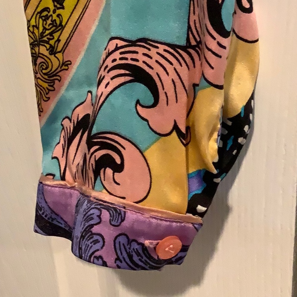 HALE BOB ANTHROPOLOGIE Silk Multicolor Boho Maximalist Luxe Vacation Dress XS - Picture 3 of 14